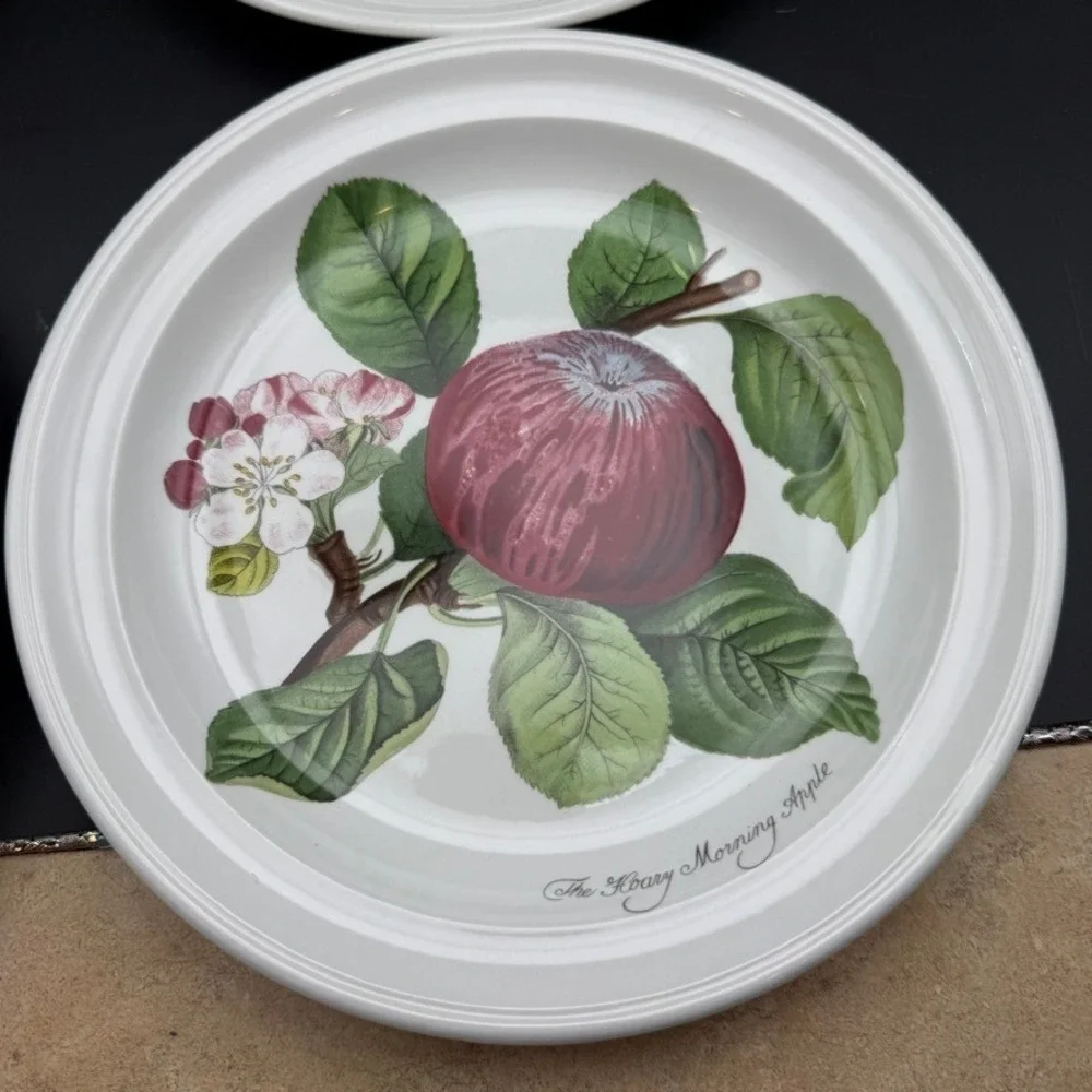 Vtg Set Of 4 Portmeirion Pomona Goddess Fruits Salad Plates Cherry Currant 8.5
